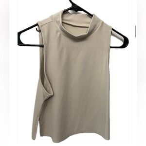 Athleisure Crop Mock Neck Muscle Tank